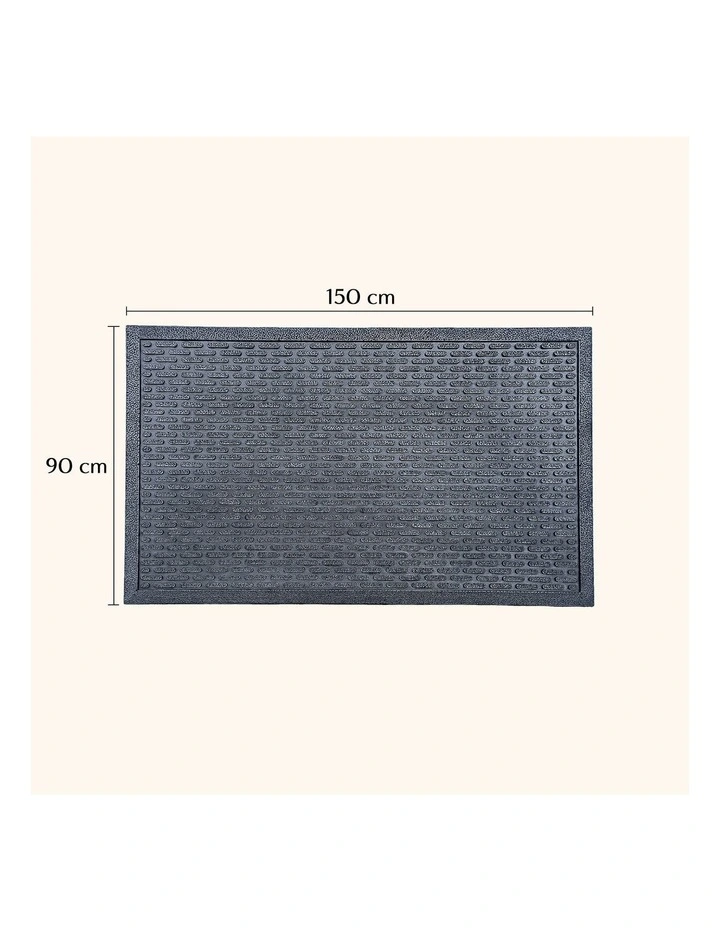 Capsule Rubber Doormat in Black image 7