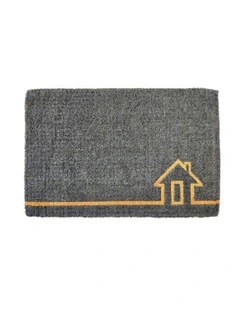 Ghar Thick Doormat in Grey
