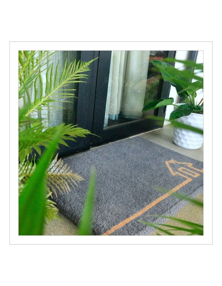 Ghar Thick Doormat in Grey image 4