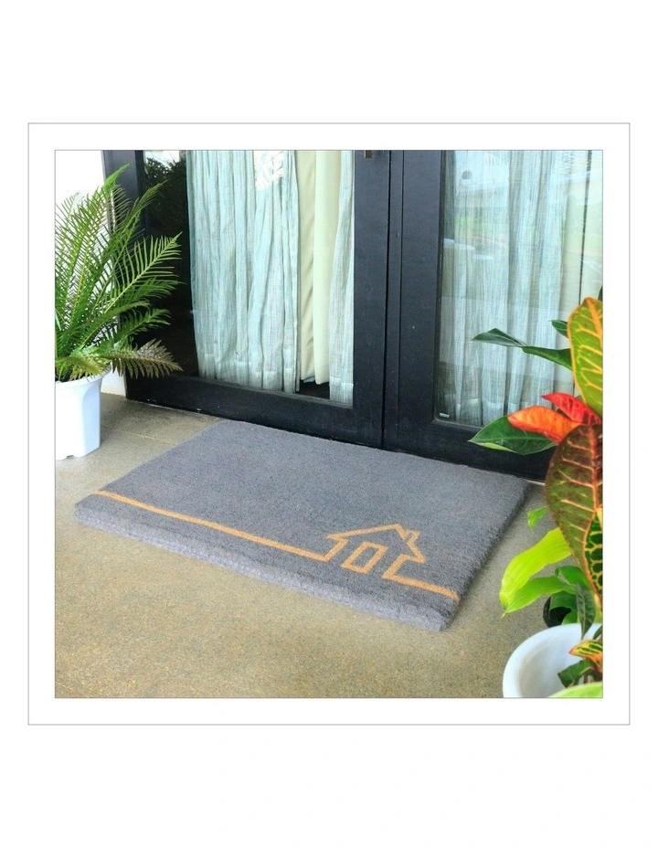 Ghar Thick Doormat in Grey image 5