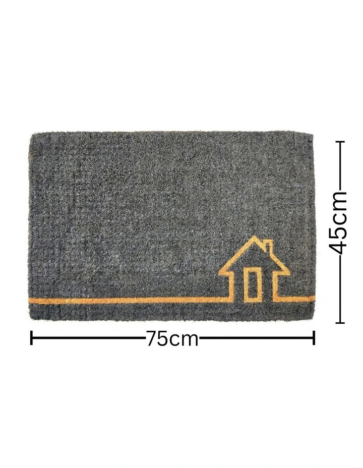 Ghar Thick Doormat in Grey image 7