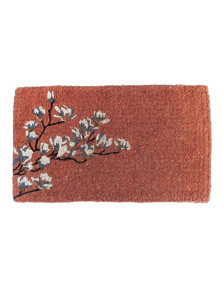 Magnolia Coral Thick Doormat in Brown image 1
