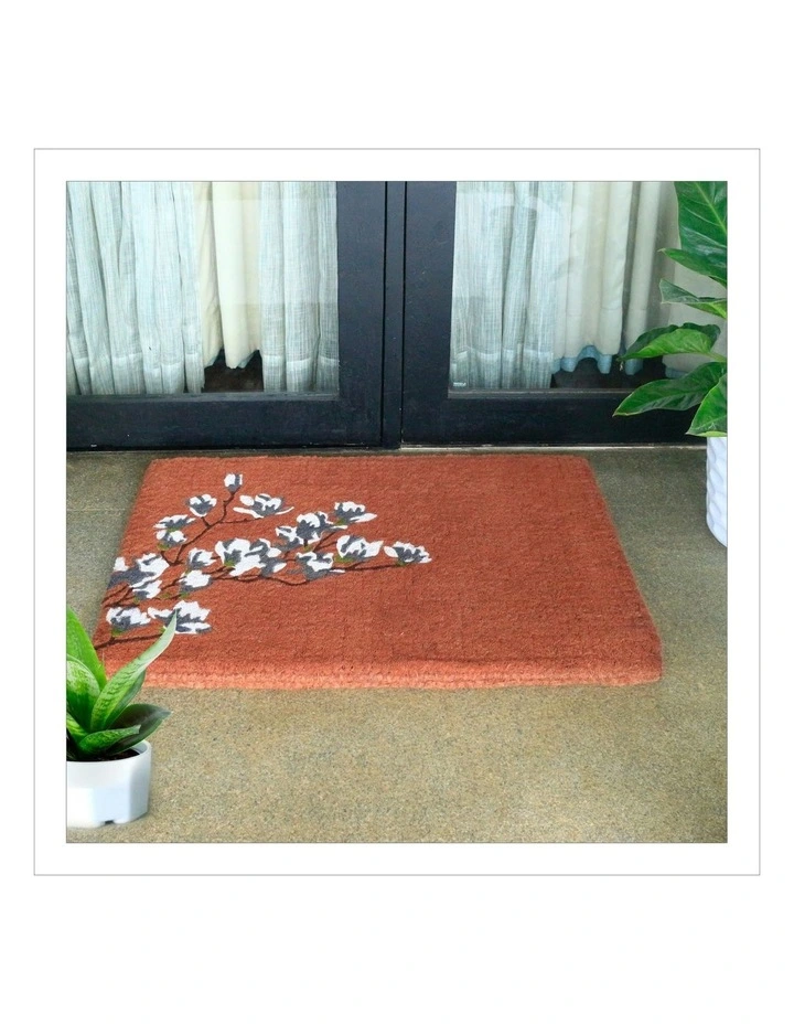 Magnolia Coral Thick Doormat in Brown image 4