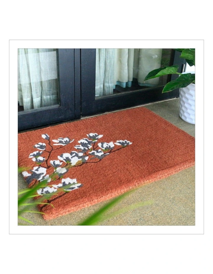 Magnolia Coral Thick Doormat in Brown image 5