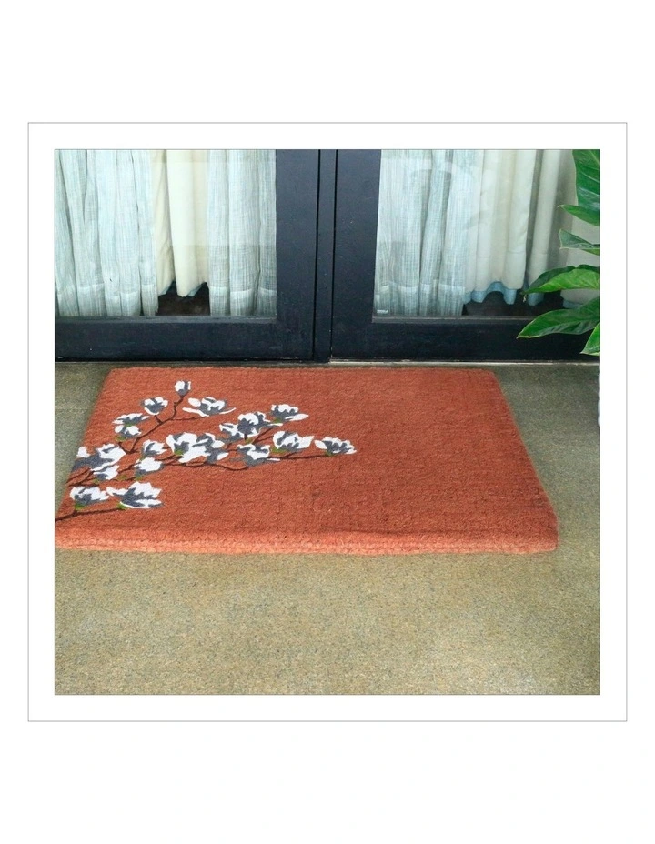 Magnolia Coral Thick Doormat in Brown image 6