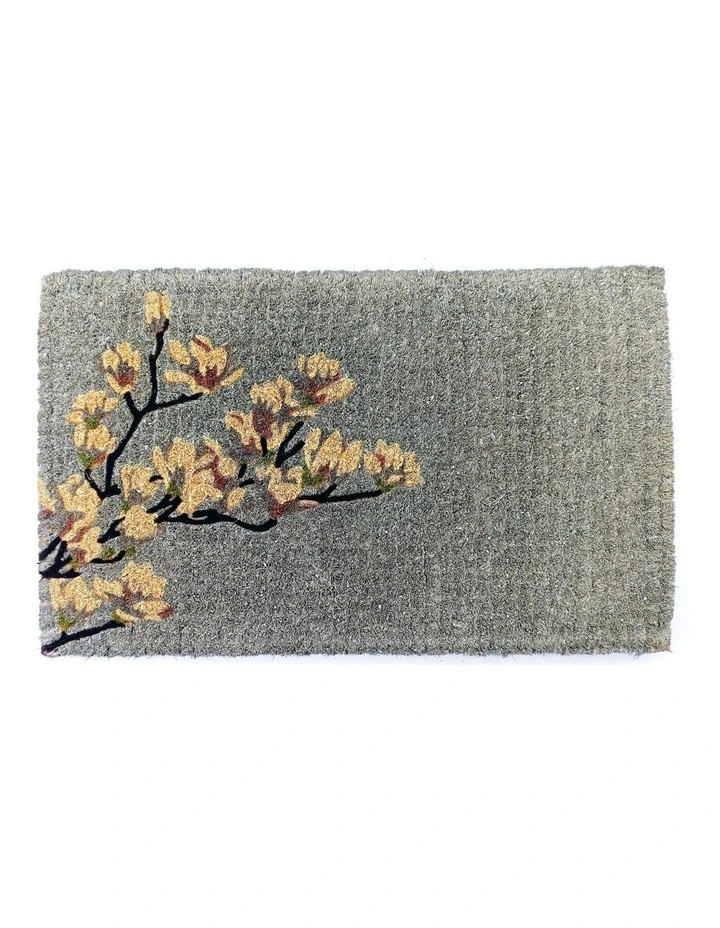 Magnolia Thick Doormat in Grey image 1