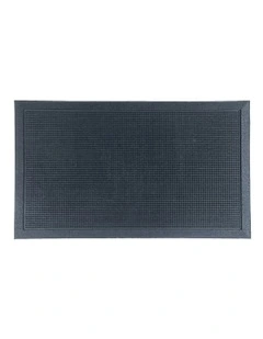 Rubber Pin Doormat in Black