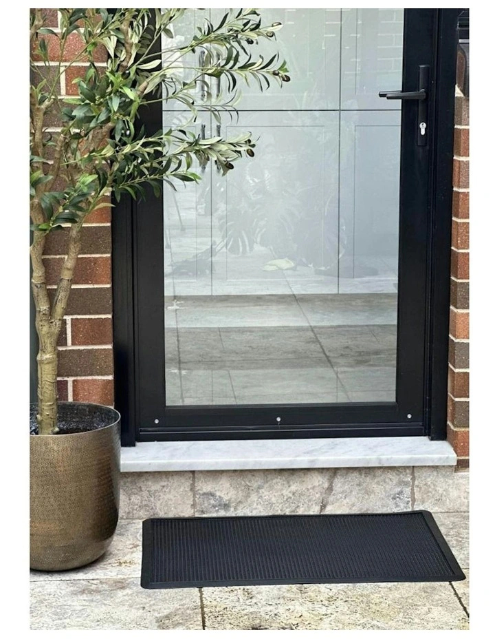 Rubber Pin Doormat in Black image 5