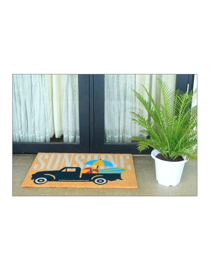Sunshine Pvc Backed Doormat in Brown image 5