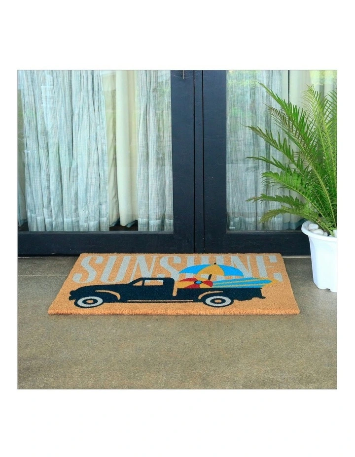 Sunshine Pvc Backed Doormat in Brown image 6