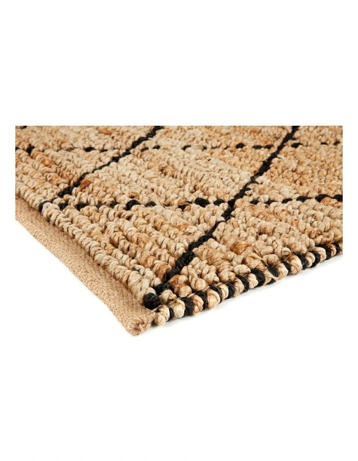 Anant Diamond Jute Rug in Brown image 6