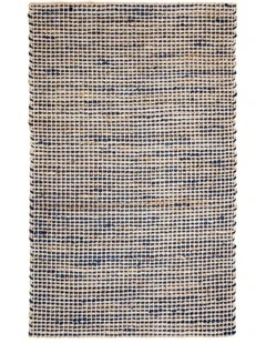 Iris Jute Rug in Blue