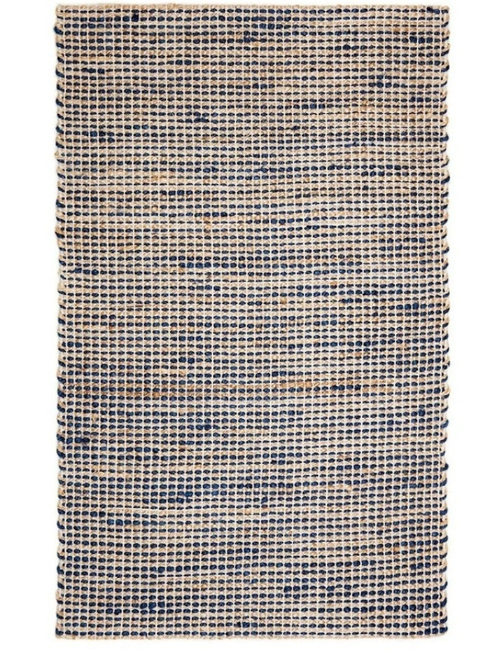 Iris Jute Rug in Blue image 1