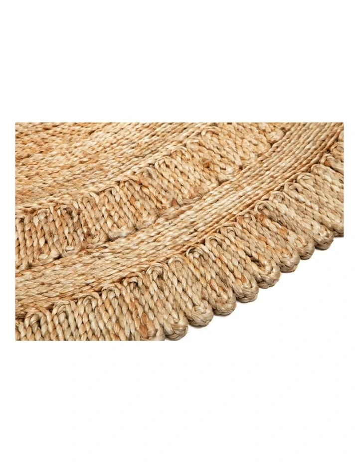 Magnolia Round Jute Rug in Brown image 2