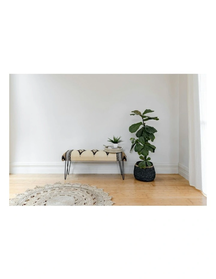 Mimosa Round Jute Rug in Brown image 4