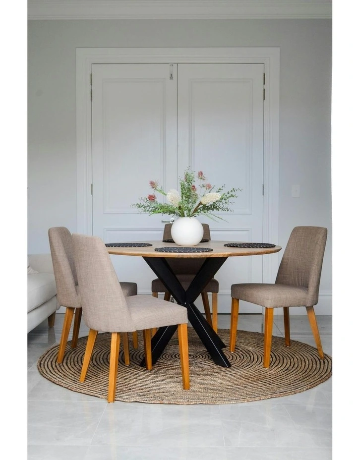 Orchid Round Jute Rug in Brown image 5