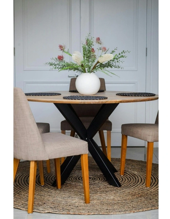 Orchid Round Jute Rug in Brown image 6