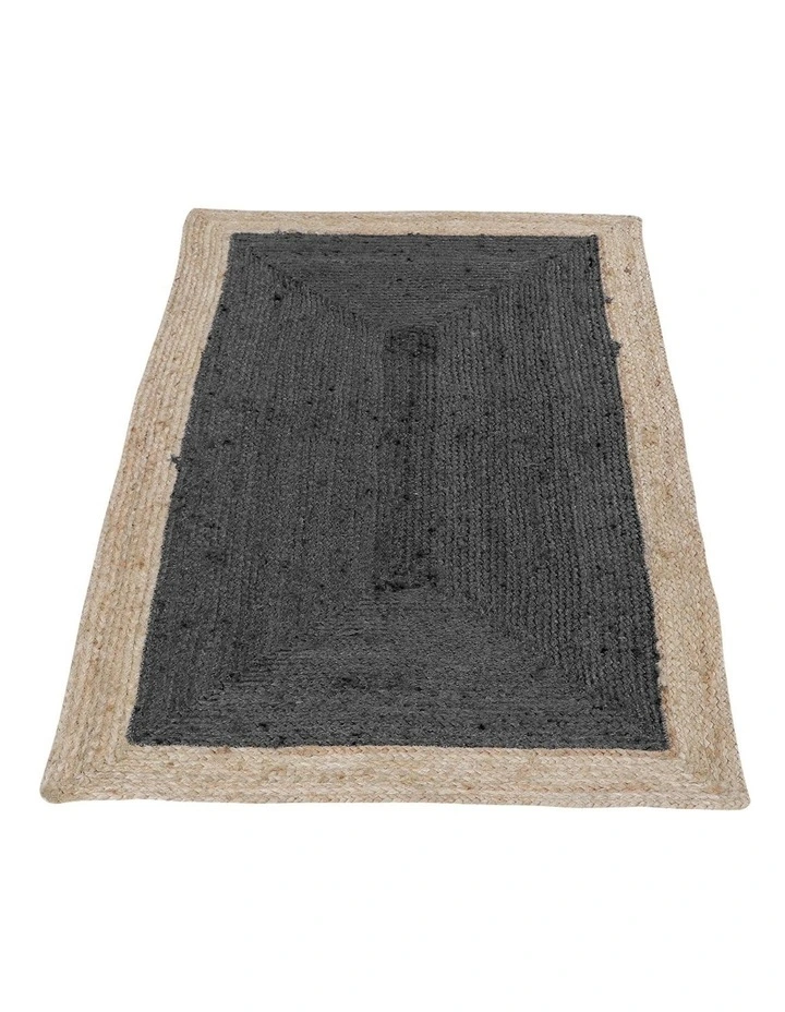 Phoenix Deep Jute Rug in Grey image 2