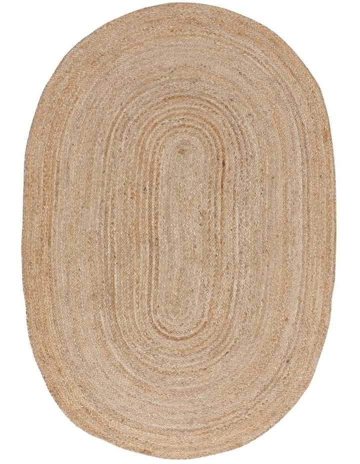 Phoenix Oval Jute Rug in Natural image 1