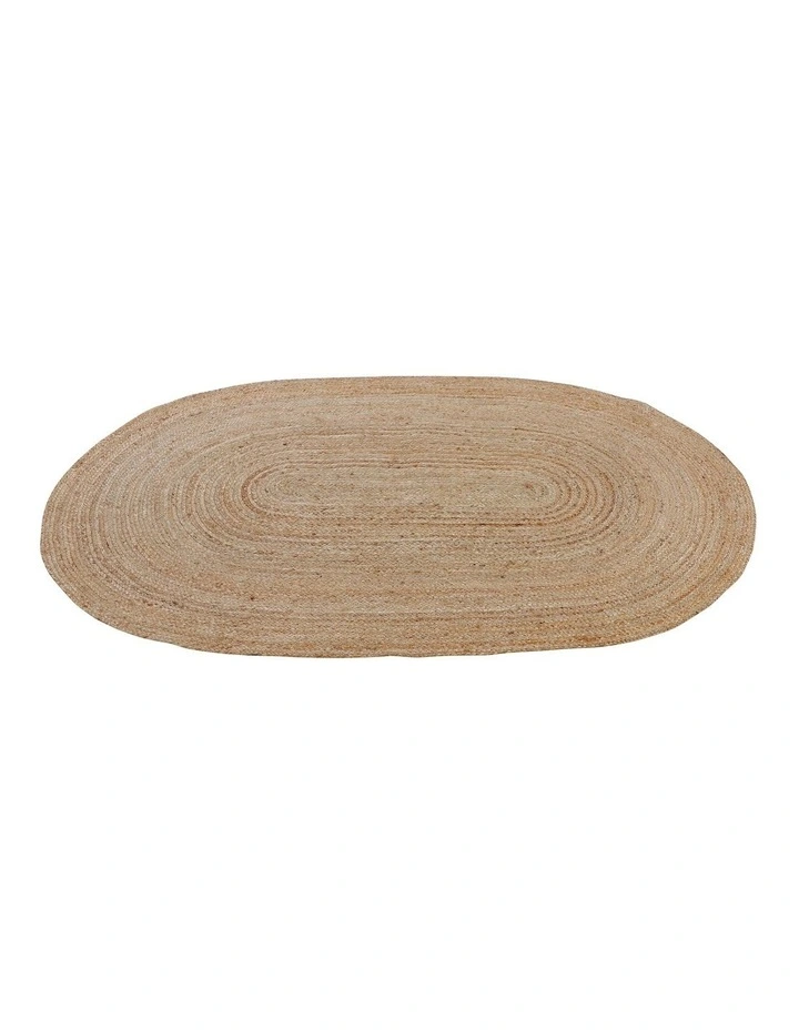 Phoenix Oval Jute Rug in Natural image 3