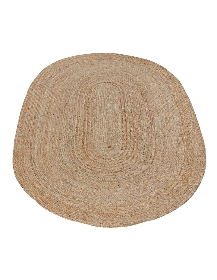 Phoenix Oval Jute Rug in Natural image 5