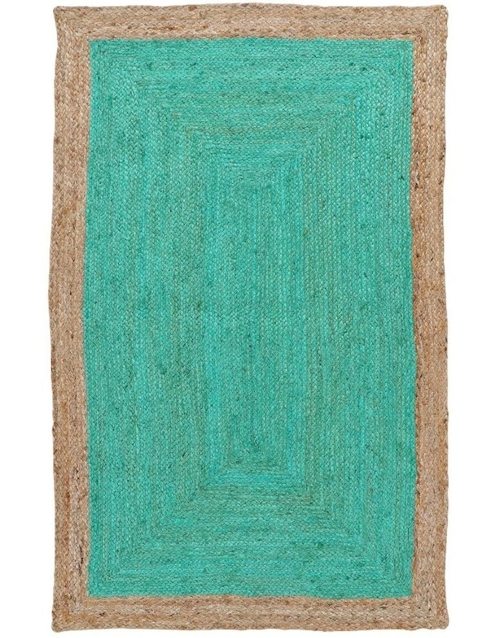 Phoenix Jute Rug in Sea Green image 1