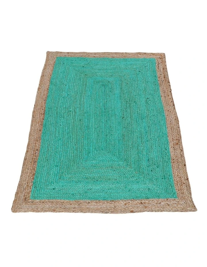 Phoenix Jute Rug in Sea Green image 5