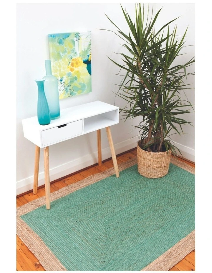 Phoenix Jute Rug in Sea Green image 6