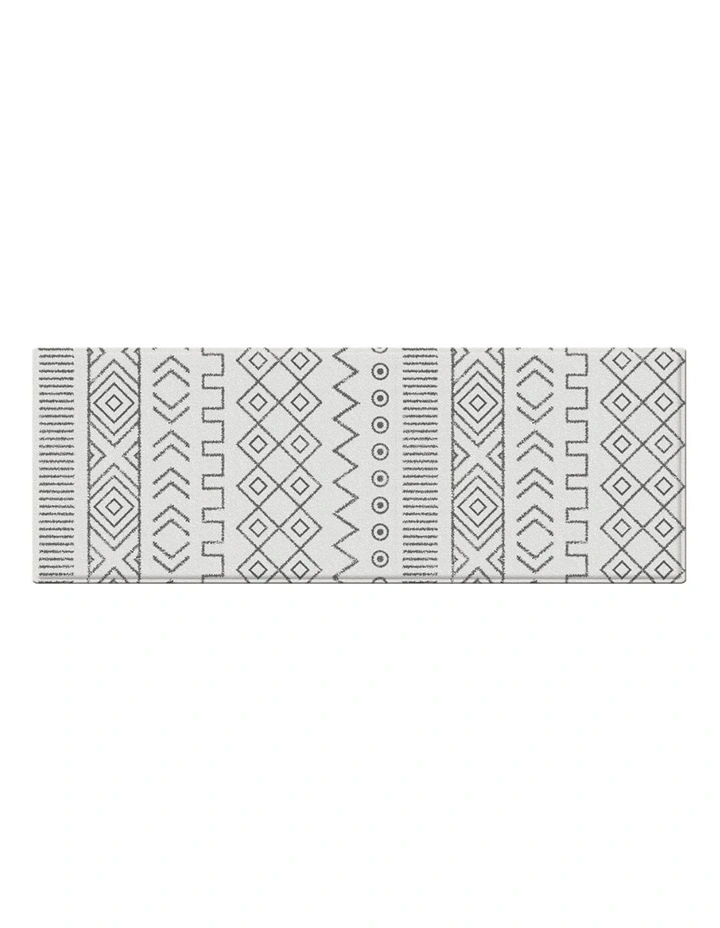 Vento Chevron Anti Fatigue Kitchen Mat in Grey image 2