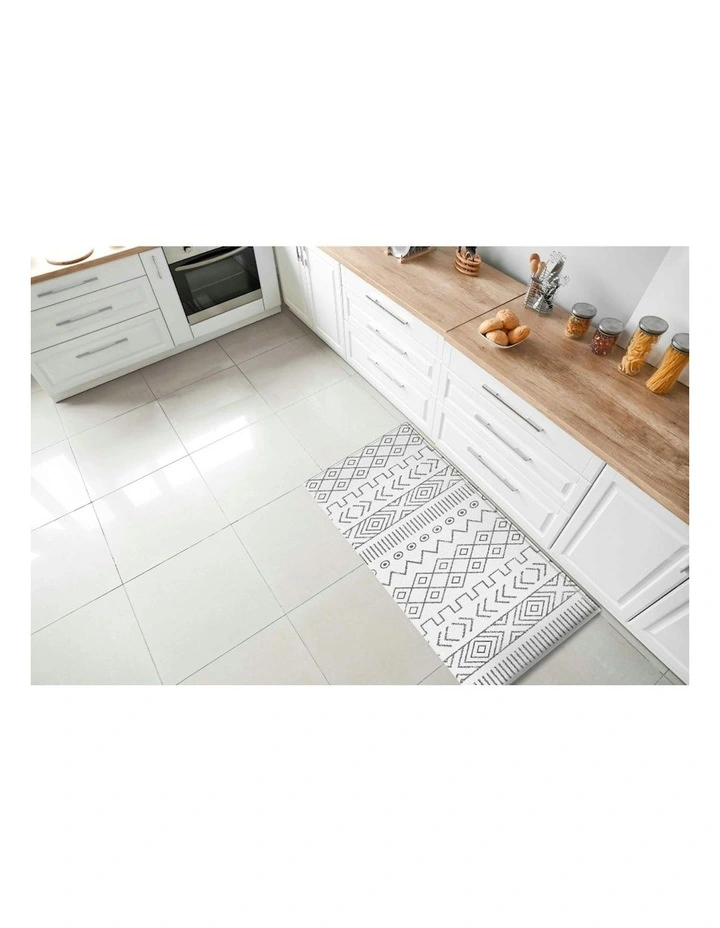Vento Chevron Anti Fatigue Kitchen Mat in Grey image 5