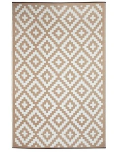 Aztec Outdoor Rug in Beige