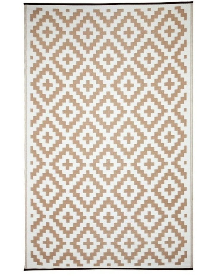 Aztec Outdoor Rug in Beige image 2