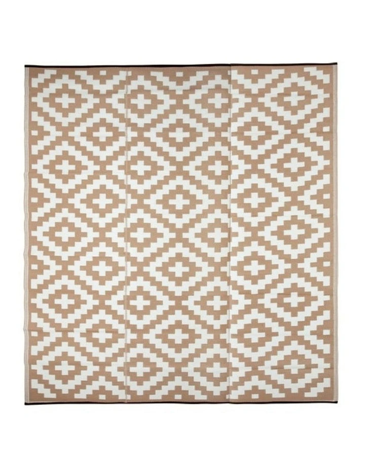 Aztec Outdoor Rug in Beige image 4