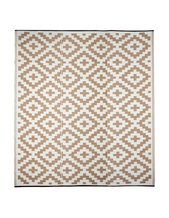 Aztec Outdoor Rug in Beige image 5