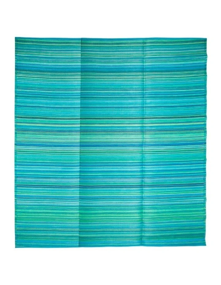 Cancun Recycled Plastic Rug in Aqua image 5