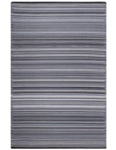 Cancun Recycled Plastic Rug in Midnight