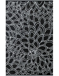 Eden Recycled Plastic Rug in Black