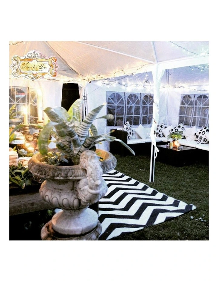 Laguna Recycled Plastic Rug in Black image 4