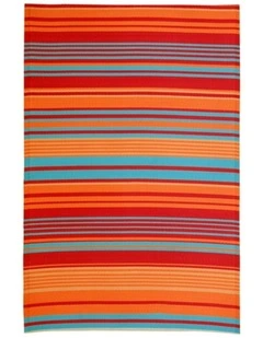 Malibu Recycled Plastic Rug in Multi