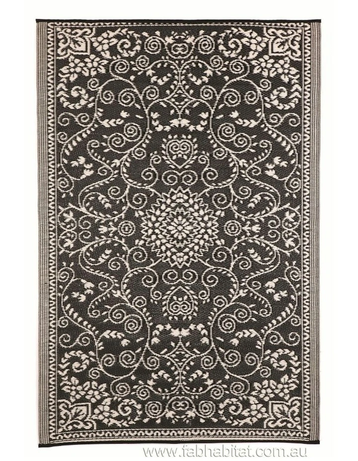 Murano Recycled Plastic Rug in Black image 1