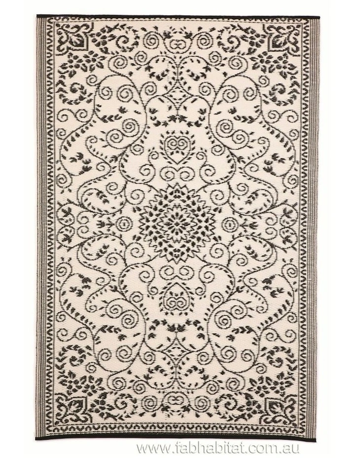 Murano Recycled Plastic Rug in Black image 2