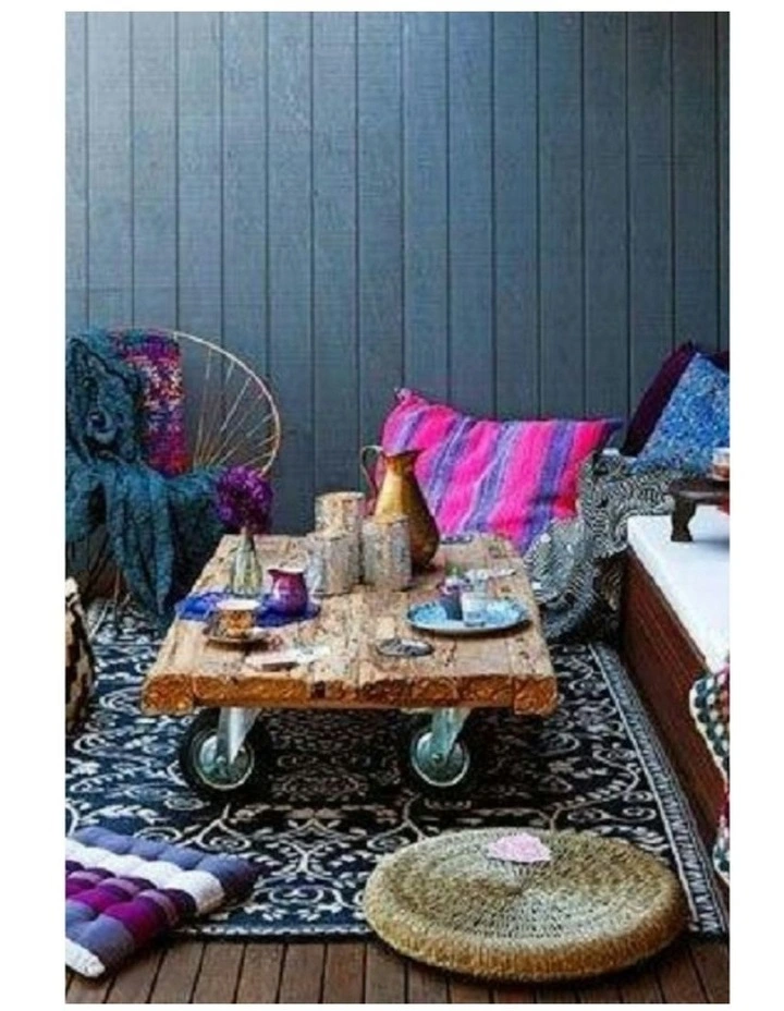 Murano Recycled Plastic Rug in Black image 3