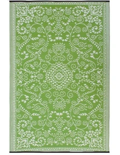 Murano Recycled Plastic Rug in Lime