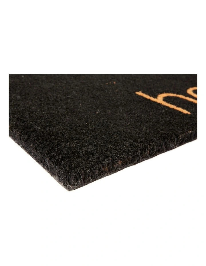 Home Pvc Backed Coir Doormat in Black image 3