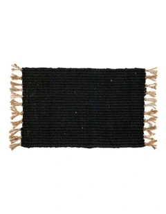 Estate Jute Doormat 60x90cm in Black