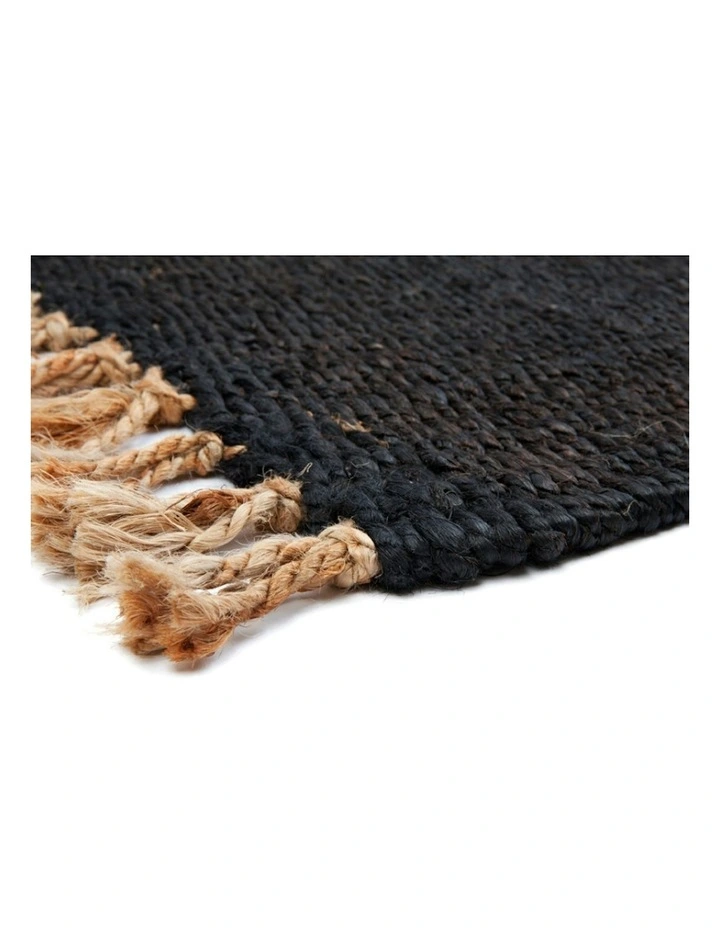 Estate Jute Doormat 60x90cm in Black image 3