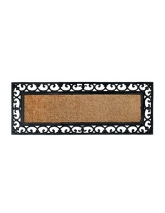 45x120cm Vista Rubber Bordered Coir Doormat