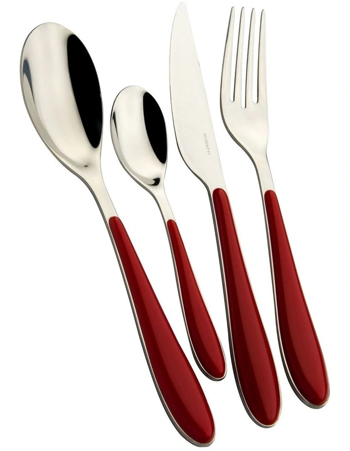Gioia 24 Piece Cutlery Set in Red image 1