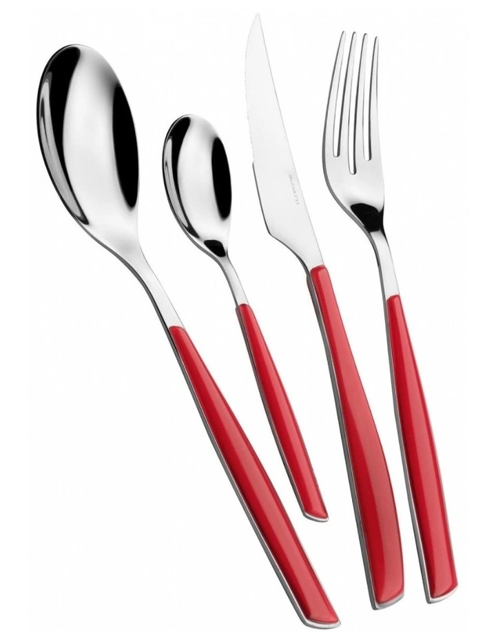 Glamour 24 Piece Cutlery Set in Red image 1