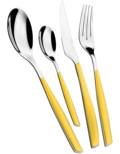 Glamour 24 Piece Cutlery Set in Yellow